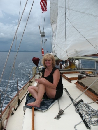 Angie (Larrys daughter)
enjoying the sail.