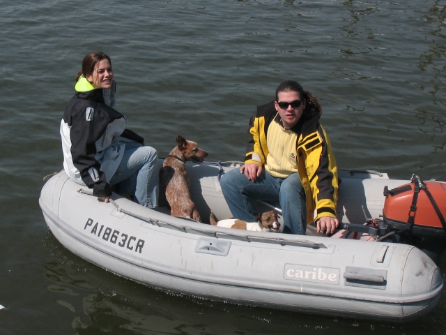 Zach, Em and the dogs..