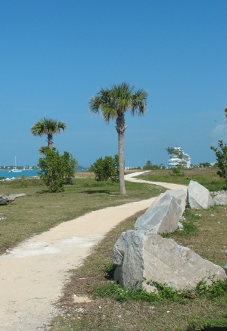 Bike path at Ft. Zachary Taylor.