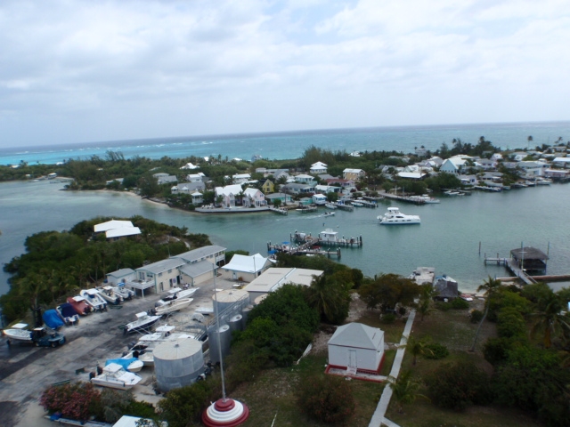 Hopetown from top 
of lighthouse