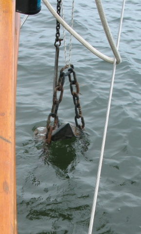 Fouled anchor in Charleston Harbor. Quite a predicament!!