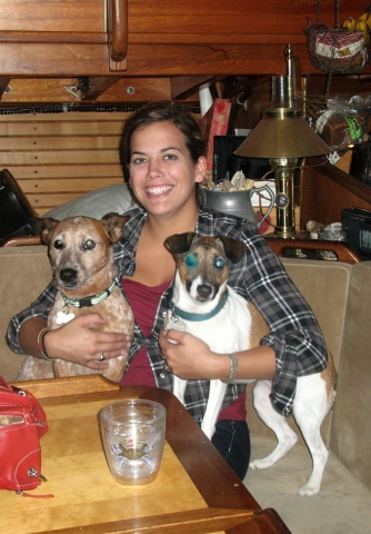 Em and her mutts (Tanner &  Lily)