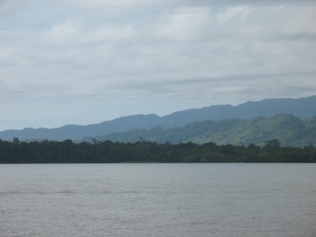 Gautemala mountains behind
Livingston.