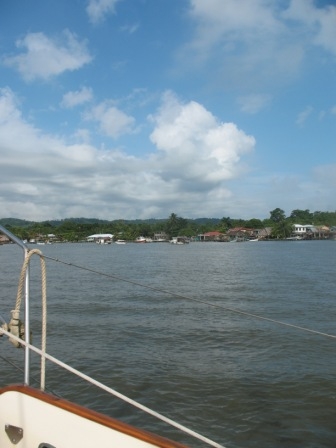 View up the Rio 
toward the gorge.