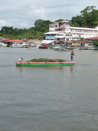 Fisherman poling into Livingston.