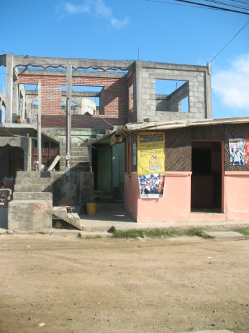 Second floor addition to
Perlas house.