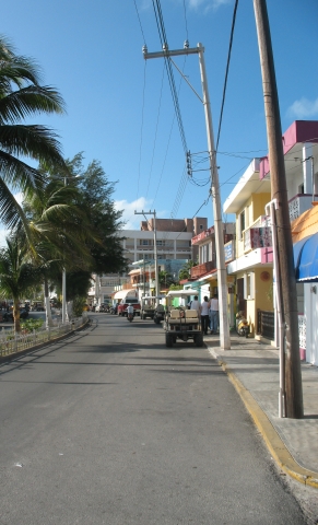 Main Street in Isla Mujeres