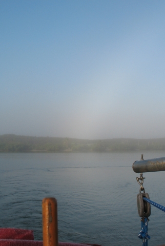 Hard to see but its a rainbow ending 100yards off HBs Starboard Quarter